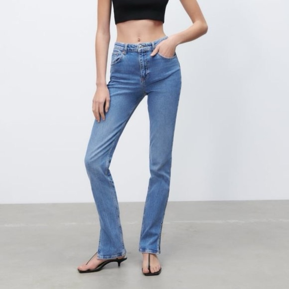 ZARA SPLIT HEM ZW THE SKINNY JEANS US 6 EUR 38
